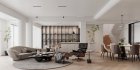 Modern living room and dining room interior scene - Thumbnail 1