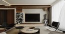 Modern living room and dining room interior scene - Thumbnail 4