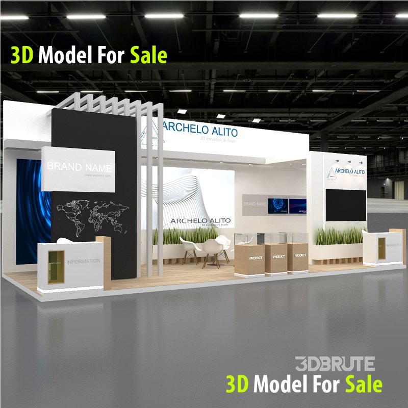 3D Exhibition Booth Model Image 1