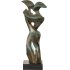 Antique modern abstract Embrace in Bronze - Thumbnail 5