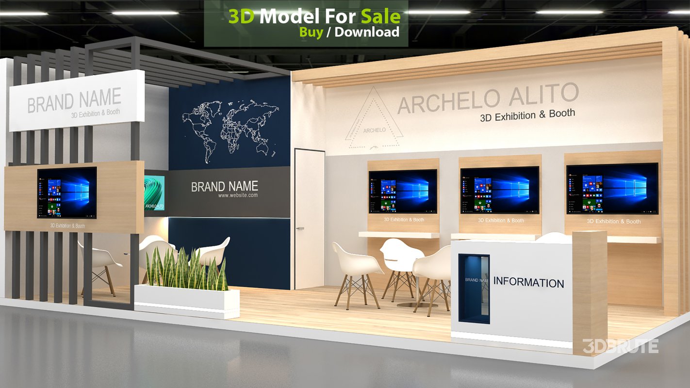 exhibition 3d model Image 3