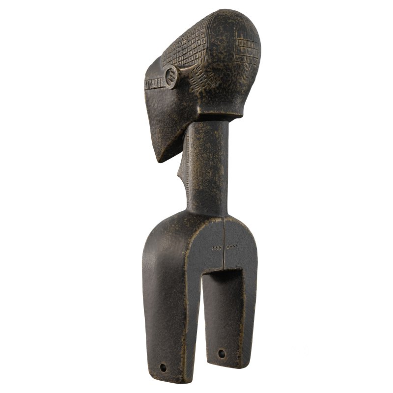 West African Heddle Pulley Figure Statue Image 4