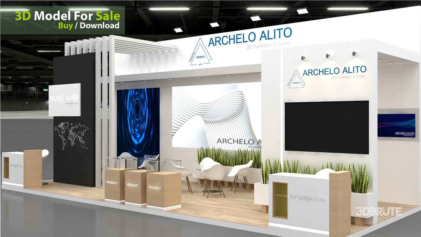 3D Exhibition Booth Model Image 5