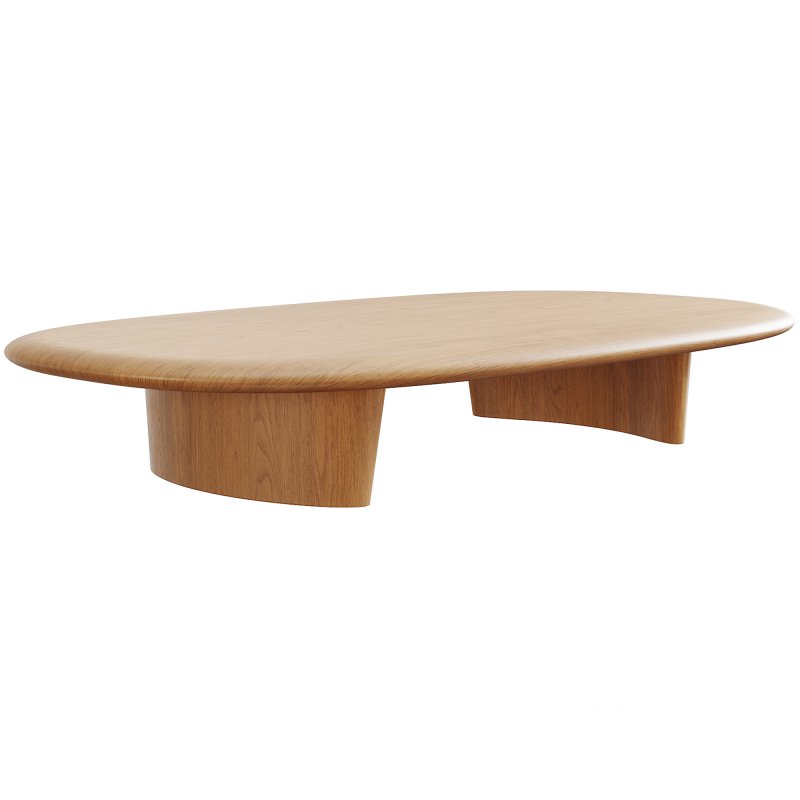 Anish wood coffee table by minotti Image 2