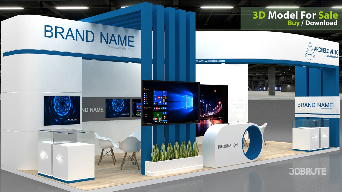 3D Exhibition Booth Model Image 2