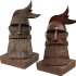 Wooden Viking Warrior Bust Mythical - Thumbnail 2