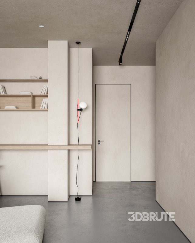 Modern living room and dining room interior scene Image 5