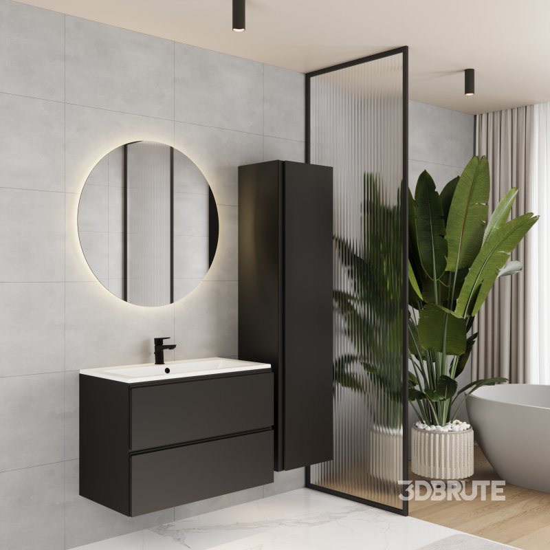 Modern Bathroom Scene Image 1