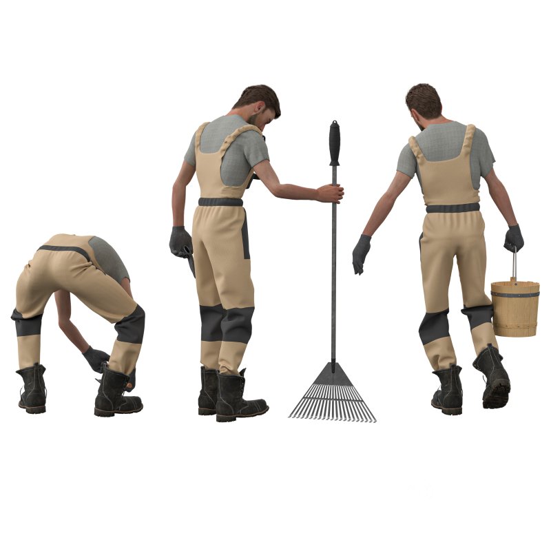 Gardener in 3poses Image 3