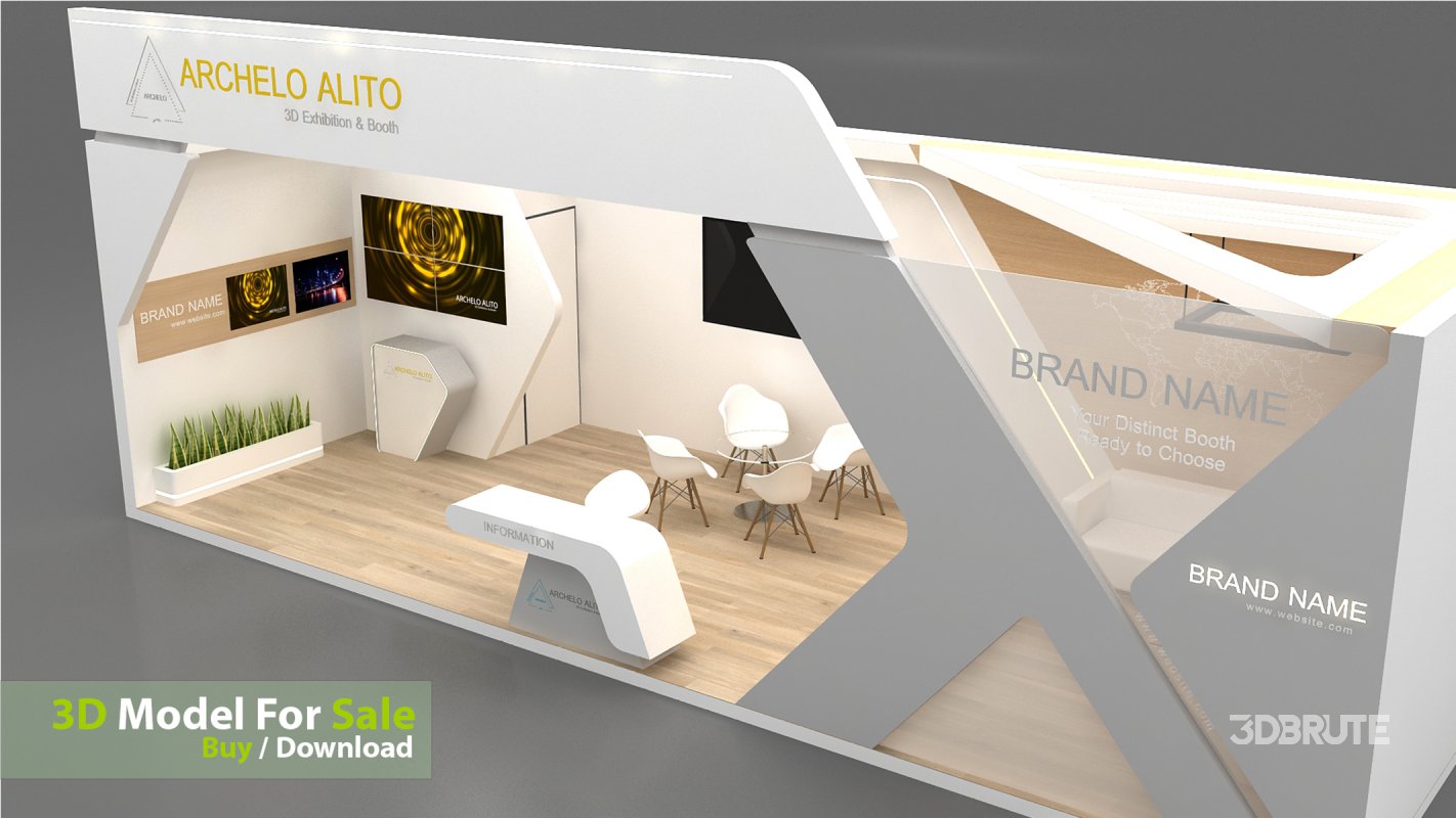 3D Exhibition Booth Model Image 3