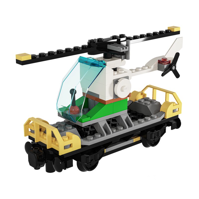 60098 Heavy haul train vagone Helicopter Image 4