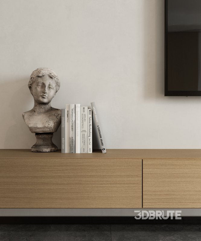 Modern living room and dining room interior scene Image 8