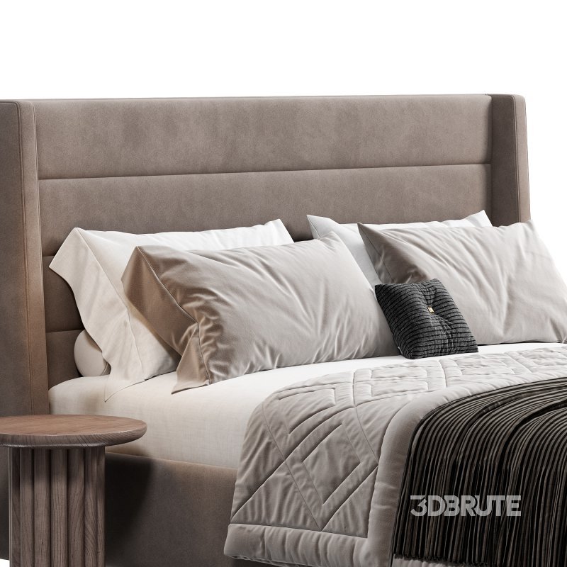 Emmit Bed, King, Quarry by Highfashionhome Image 2