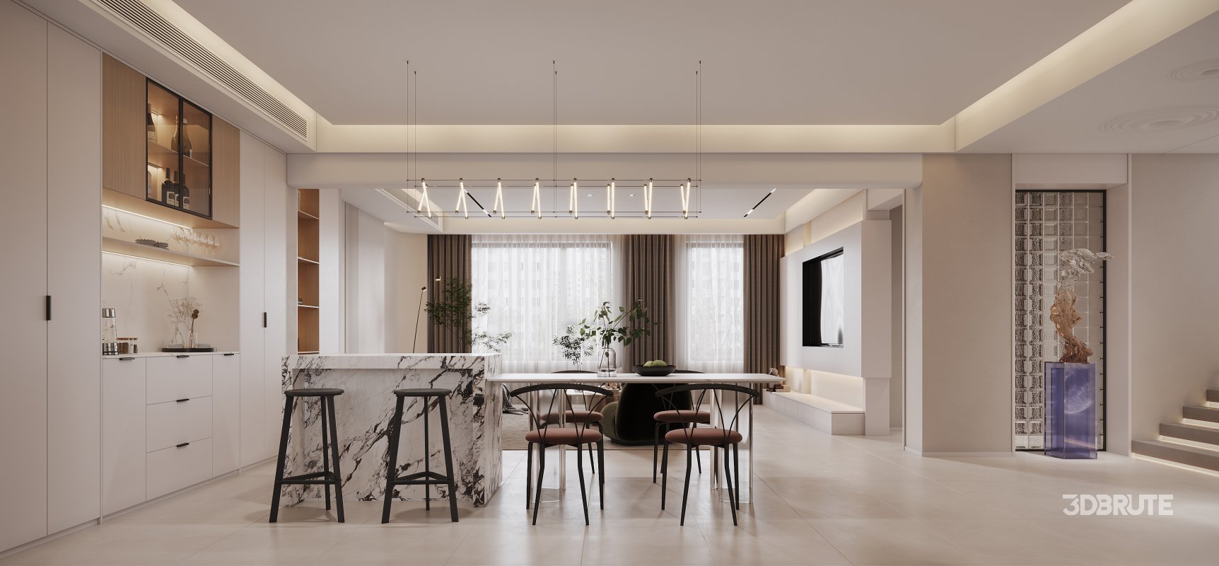 living room dining room Image 1