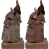 Wooden Viking Warrior Bust Mythical - Thumbnail 4