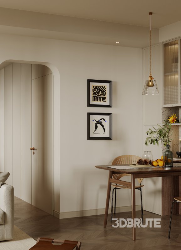 living room dining room kitchen office Image 10