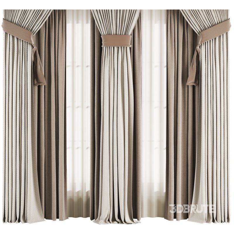 Silk and Cotton Curtain Set 76 Image 2