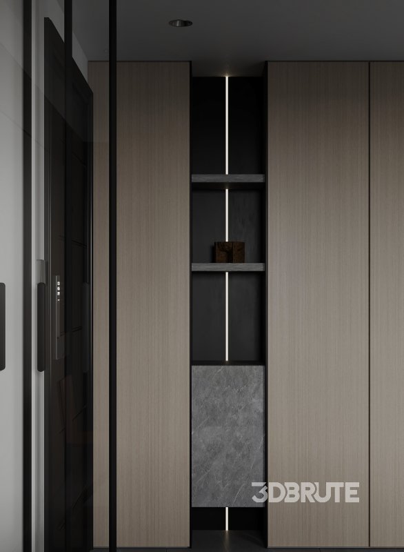 Modern living room and dining room interior scene Image 6