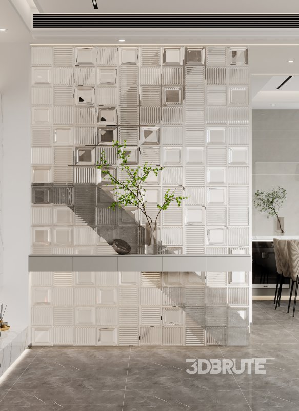 Modern living room and dining room interior scene Image 5