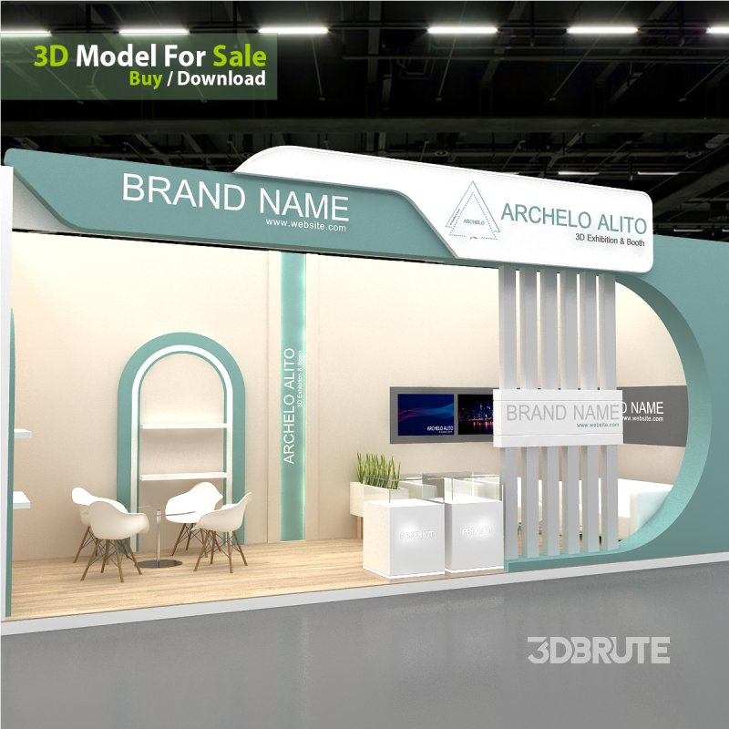 3d kiosk booth exhibition Image 1
