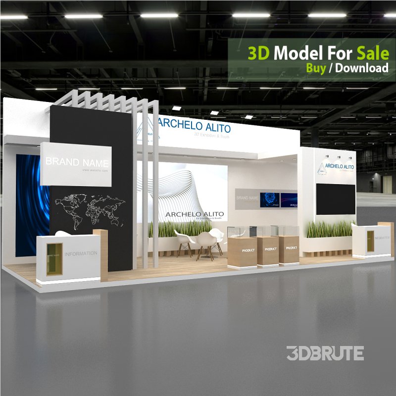 3D Exhibition Booth Model Image 4