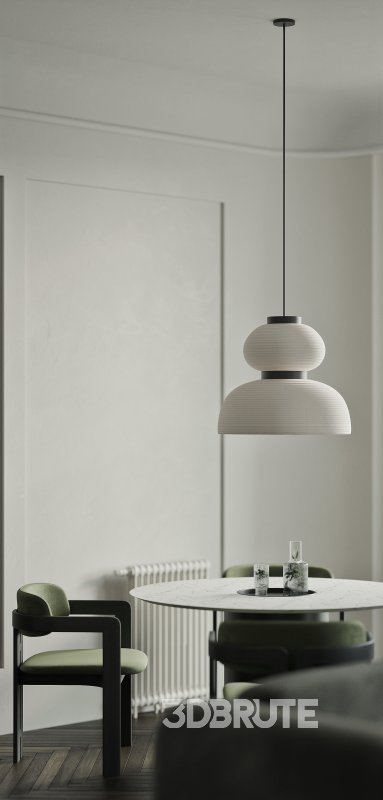 Modern living room and dining room interior scene Image 3