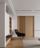Modern living room and dining room office room interior scene - Thumbnail 4
