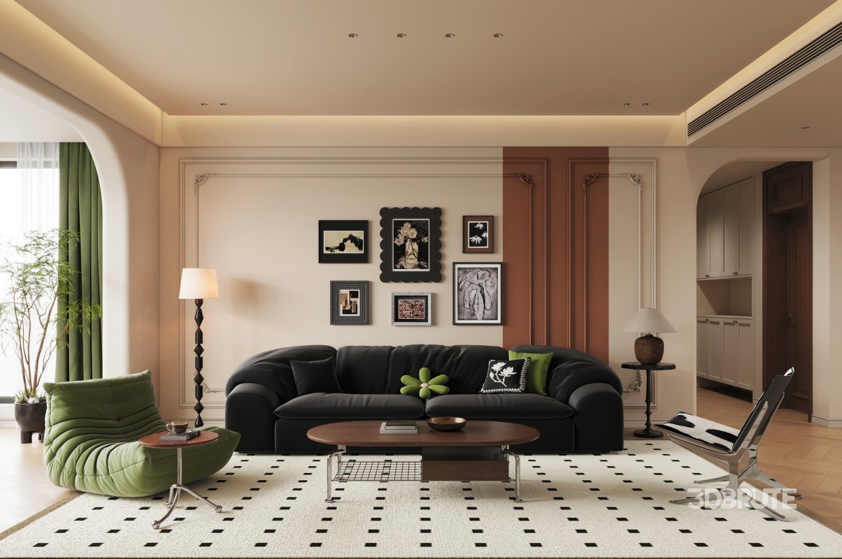 Eclectic medieval living and dining room Image 6