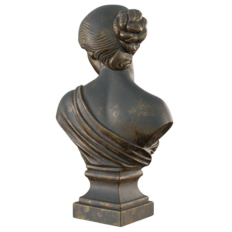 Antique Classical Greek Goddess Bust Image 3