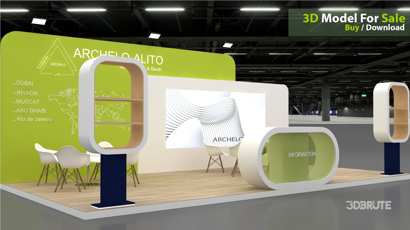 3D Exhibition Booth Model Image 2