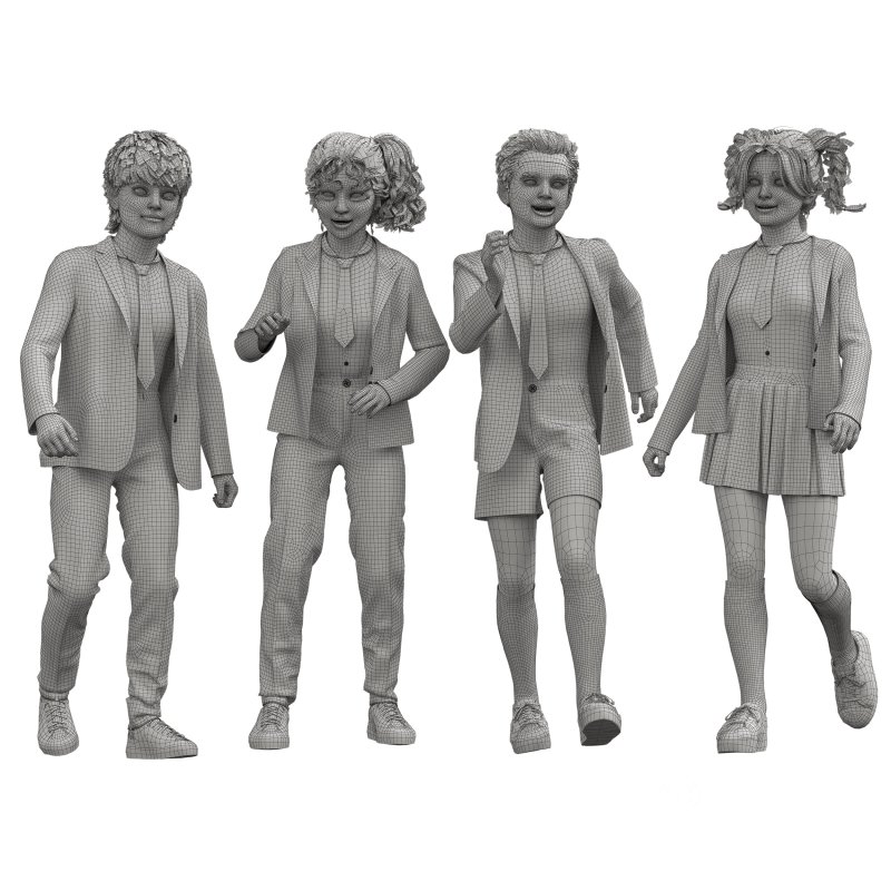 School Girls and Boy Uniform Image 5