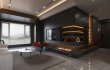 Modern living room and dining room interior scene - Thumbnail 4
