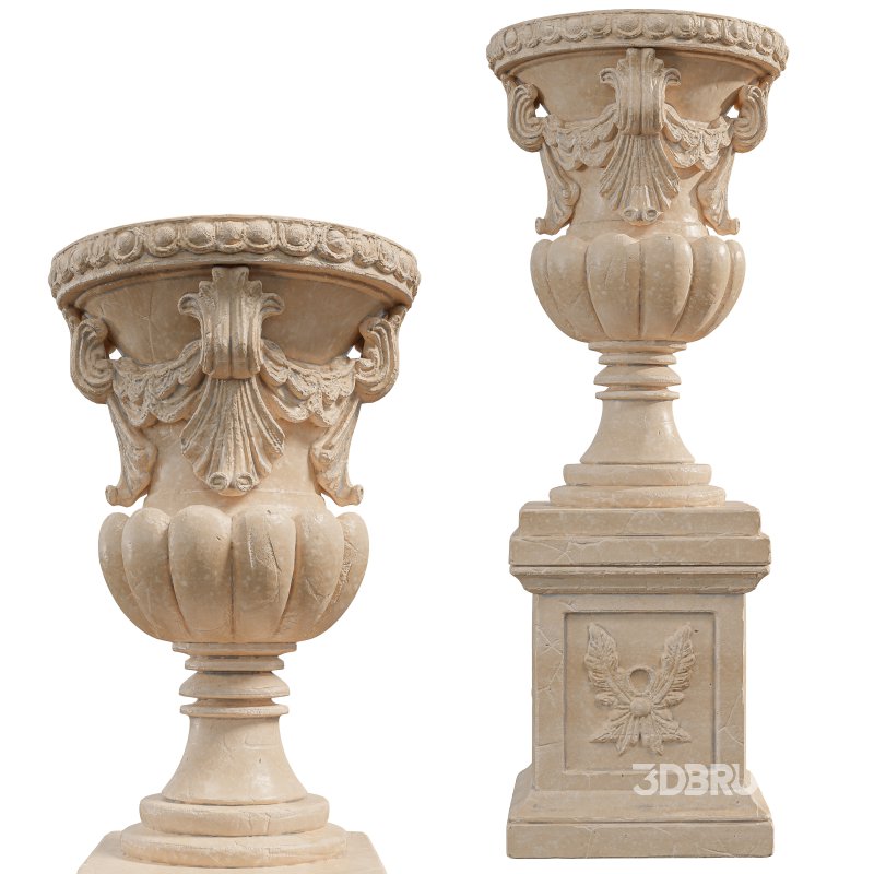 Ancient Old Stone Big Pot Image 3