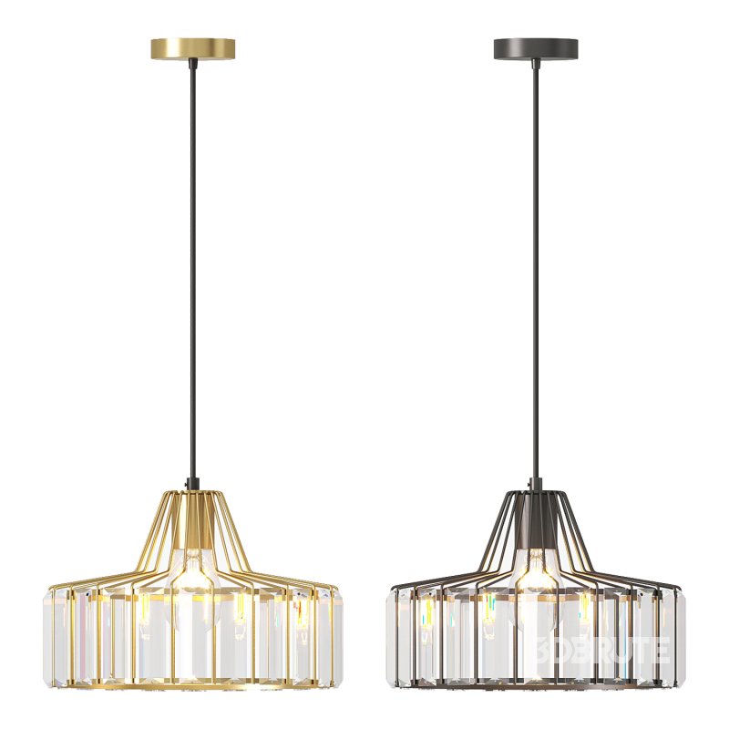 Crystal Drum Pendant Lamp Image 4