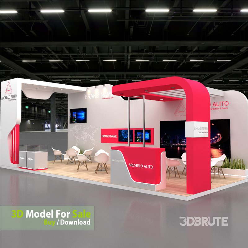 exhibition 3d model Image 3