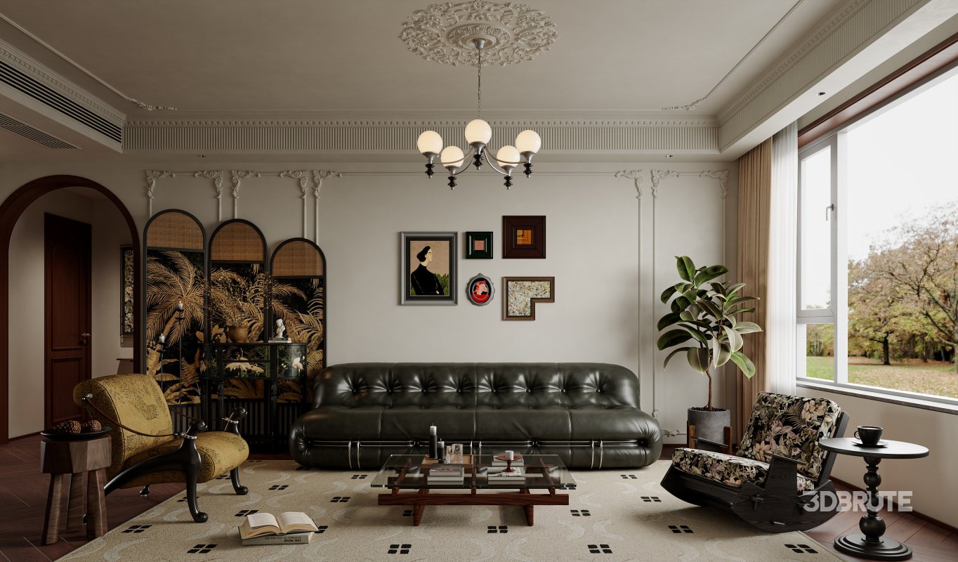 Medieval living and dining room Image 7