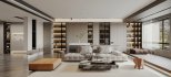 Modern living room and dining room interior scene - Thumbnail 1