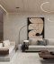 Modern living room and dining room interior scene - Thumbnail 11