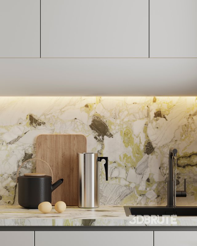 Modern living room and dining room interior scene Image 5