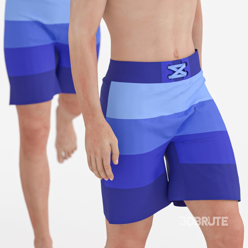 Swimmer Man in 04 Poses Image 2