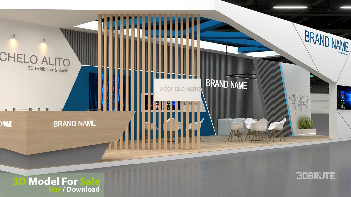 3d model stall Image 3