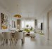 Modern living room and dining room interior scene - Thumbnail 1