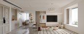 Modern living room and dining room interior scene - Thumbnail 1
