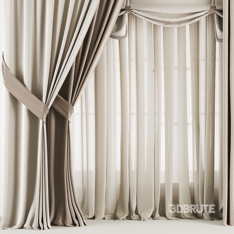 Silk and Cotton Curtain Set 77 Image 3