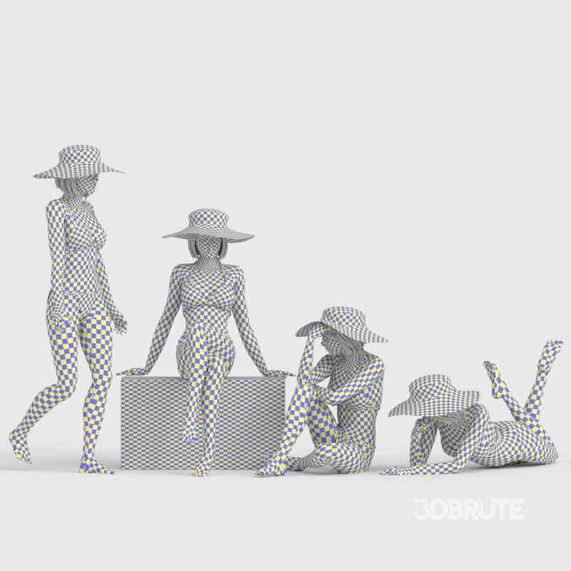 cute woman in bikini 04 poses Image 4