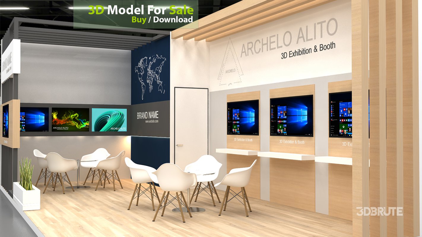 exhibition 3d model Image 7