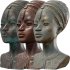 Regal African Queen Bust Sculpture Intricate - Thumbnail 5