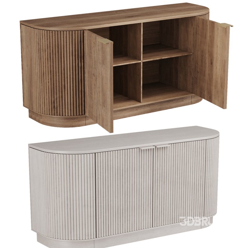 Oxford Buffet Greige Oak Image 1