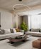 Modern living room and dining room interior scene - Thumbnail 10