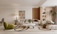 Modern living room and dining room interior scene - Thumbnail 5